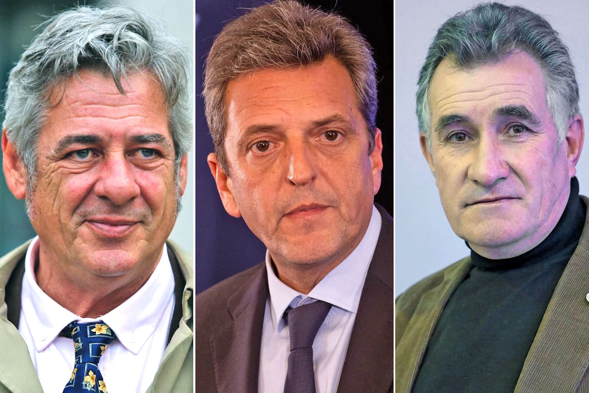 Nicolás Pino, Sergio Massa y Carlos Achetoni