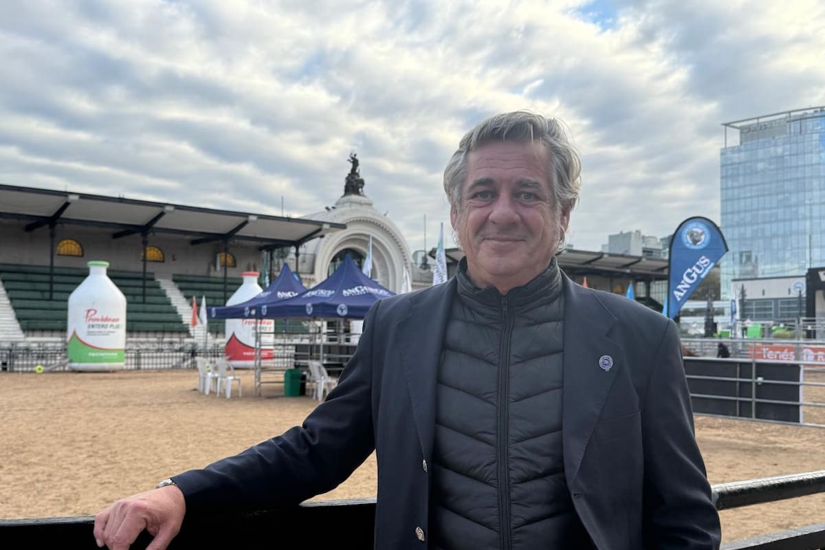 Nicolás Pino, titular de SRA, en la 82º ExpoAngus que se realiza en el predio de Palermo