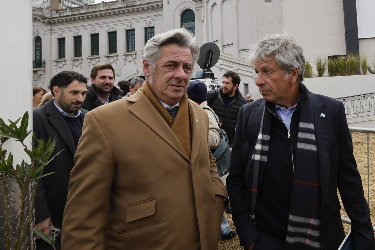 Nicolás Pino y Juan Pazo en la Exposición Rural de Palermo