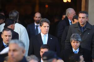 Nicolás Posse, el sábado por la mañana, al salir del Tedeum