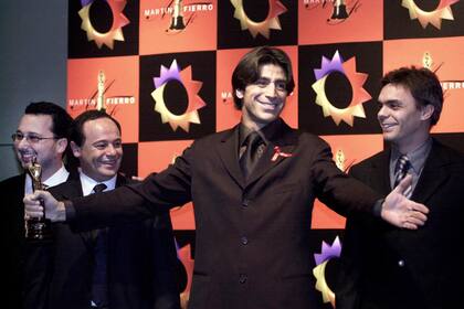 Nicolás Repetto en 1992, año en que ganó un Martín Fierro de Oro y vivió un romance con Raquel Mancini