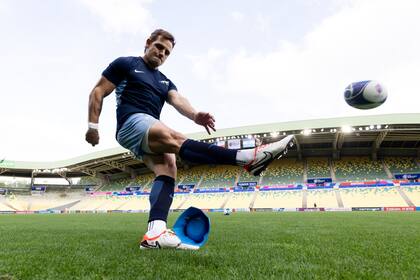Nicolás Sánchez en Nantes, donde este sábado llegará a los 100 partidos internacionales con los Pumas