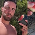 Nico Tagliafico y su pelea con un cerdo salvaje en plenas vacaciones en Grecia