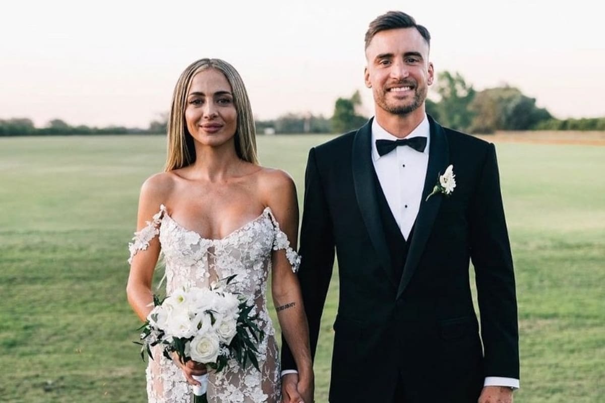 Nicolás Tagliafico y Carolina Calvagni