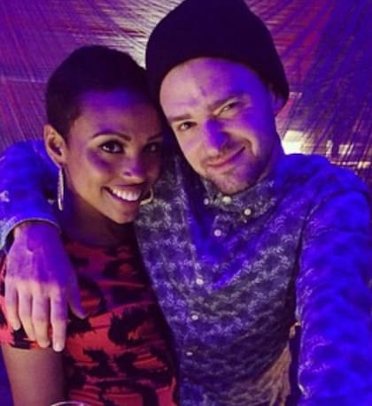Nicole Hurst y Justin Timberlake, en una de las tantas giras que compartieron