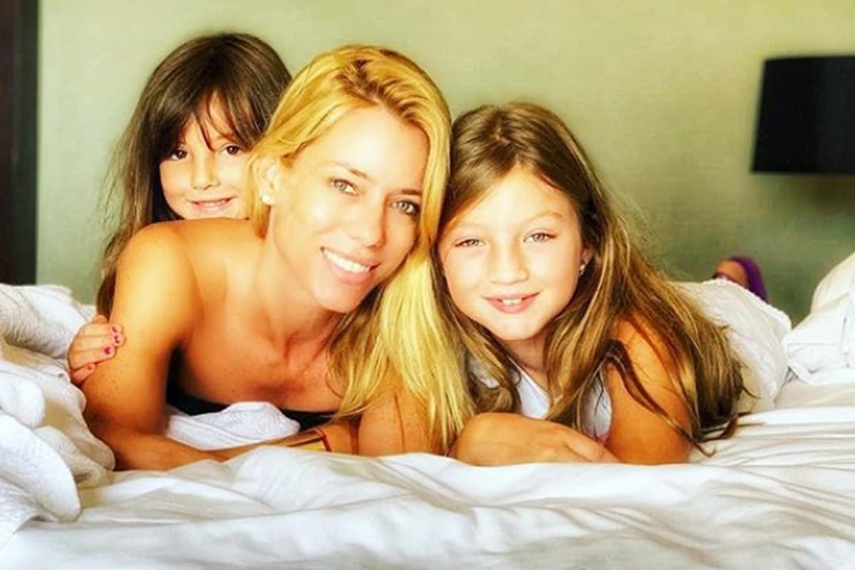 Nicole junto a Sienna y Allegra, las dos hijas que tiene con Fabián Cubero