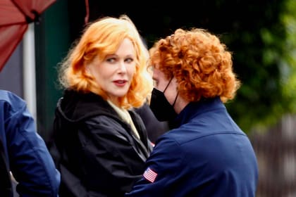 Nicole Kidman en el rodaje del film