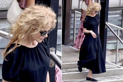 Nicole Kidman fue fotografiada a la salida de la iglesia en Australia, donde celebró la Navidad