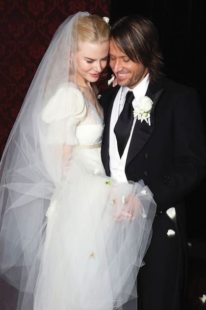 Nicole Kidman y Keith Urban el día de su boda