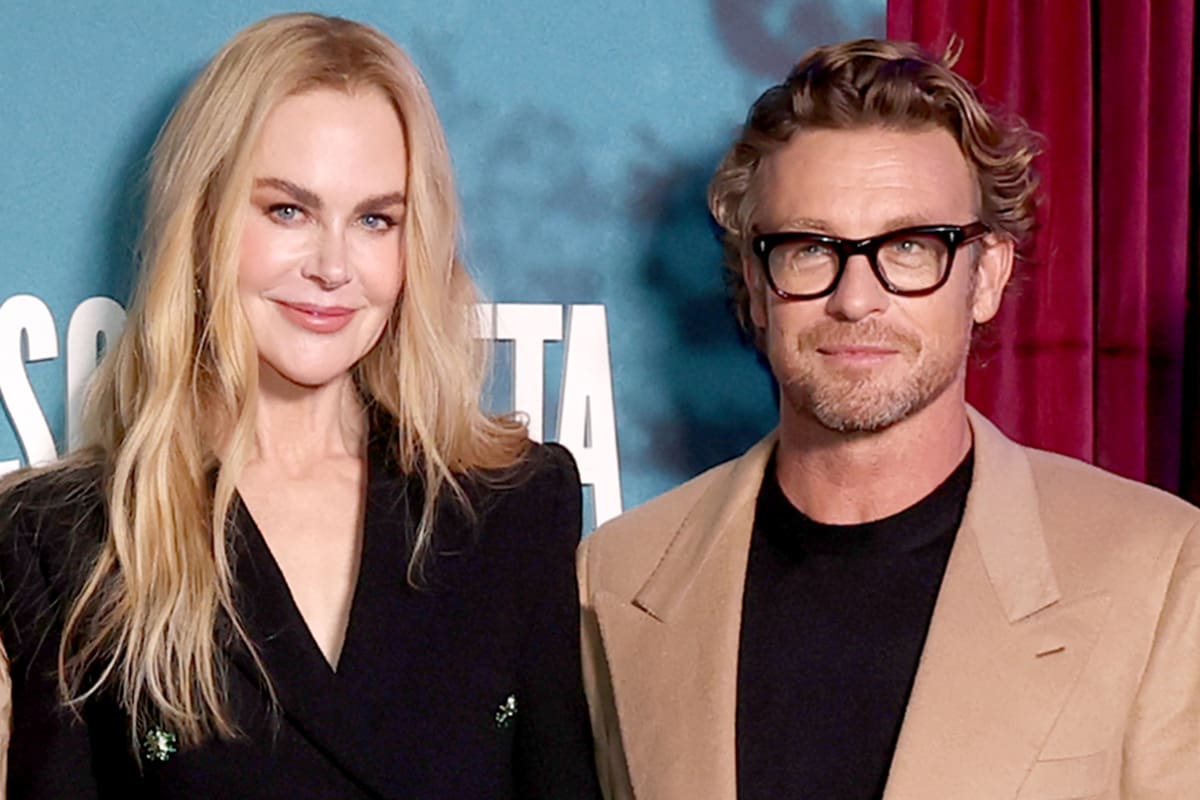 Nicole Kidman y Simon Baker, muy juntos en la premiere de Scarpetta
