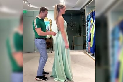Nicole mostró la prueba de vestido que usará su hermana, Clara (Foto Instagram @nikitaneumannoficial)