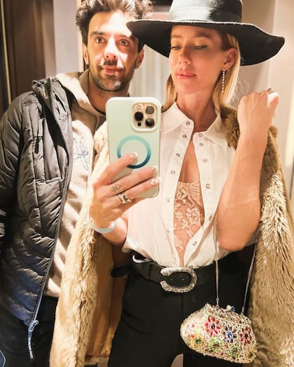 Nicole Neumann acompañó a Manuel Urcera a Europa