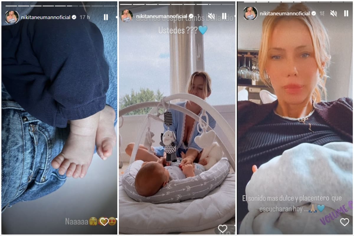 Nicole Neumann compartió en Instagram imágenes de distintos momentos junto a su bebé