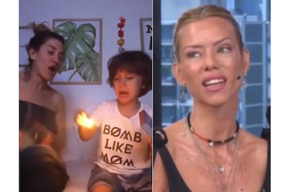 Nicole Neumann criticó a Jimena Barón por sus videos en Instagram junto a Momo y el fuego.
