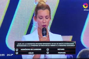 Nicole Neumann, en "Los 8 escalones"