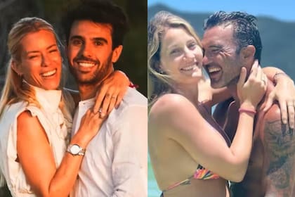 Nicole Neumann junto a su flamante marido Manuel Urcera; Fabián Cubero junto a su pareja Micaela Viciconte, con quien tiene a Luca
