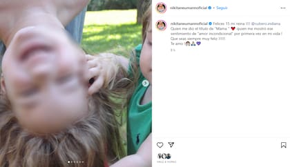 Nicole Neumann le dedicó un mensaje a su hija, pero cerró los comentarios de la publicación