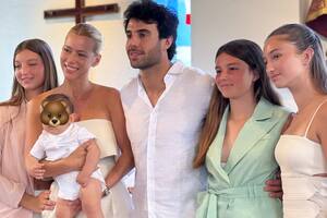 Nicole Neumann mostró en sus redes cómo fue el bautismo de su hijo Cruz