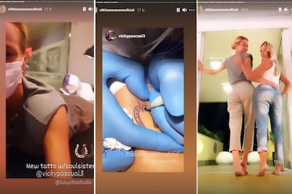Nicole Neumann pasó por la tatuadora junto a una gran amiga