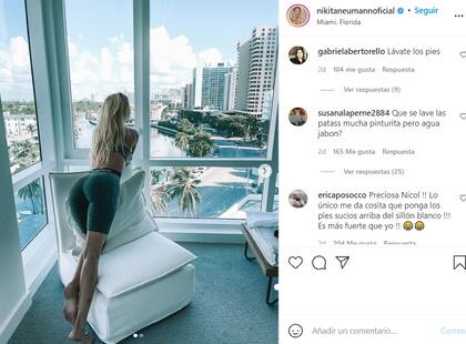 Nicole Neumann publicó dos imágenes que hicieron indignar a sus seguidores