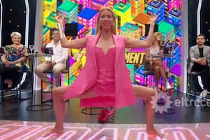Nicole Neumann se lució con una nueva postura de yoga (Foto: Captura eltrece)