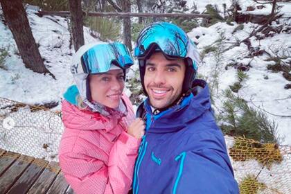 Nicole Neumann y Manuel Urcera en su última escapada a Neuquén