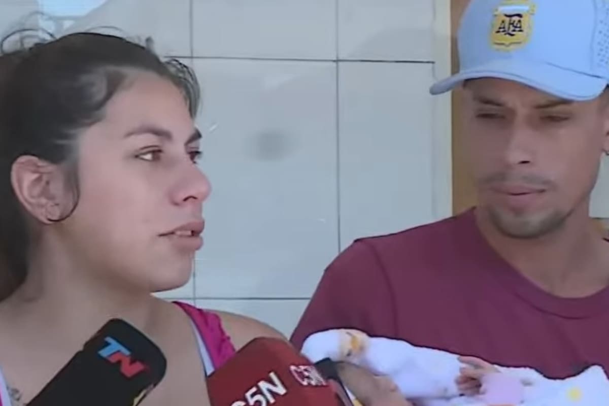 Nicole y David, la mamá y el papá de Aylín, la nena que había sido robada en Lomas de Zamora y fue recuperada