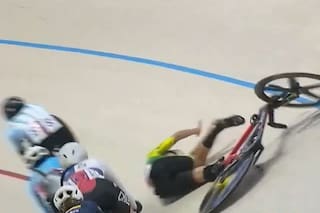 La ciclista que sufrió una fuerte caída en los Juegos Suramericanos y fue arrollada por dos rivales