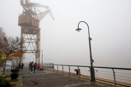 Niebla en la ciudad de Buenos Aires, centro, Puerto Madero