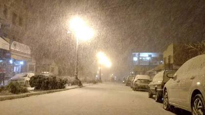 Nieve en la ciudad brasilera de Cambará do Sul. Fuente: G1.