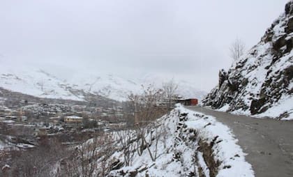 Nieve en la región afgana de Badakhshan. Fuente: Agencia EFE.