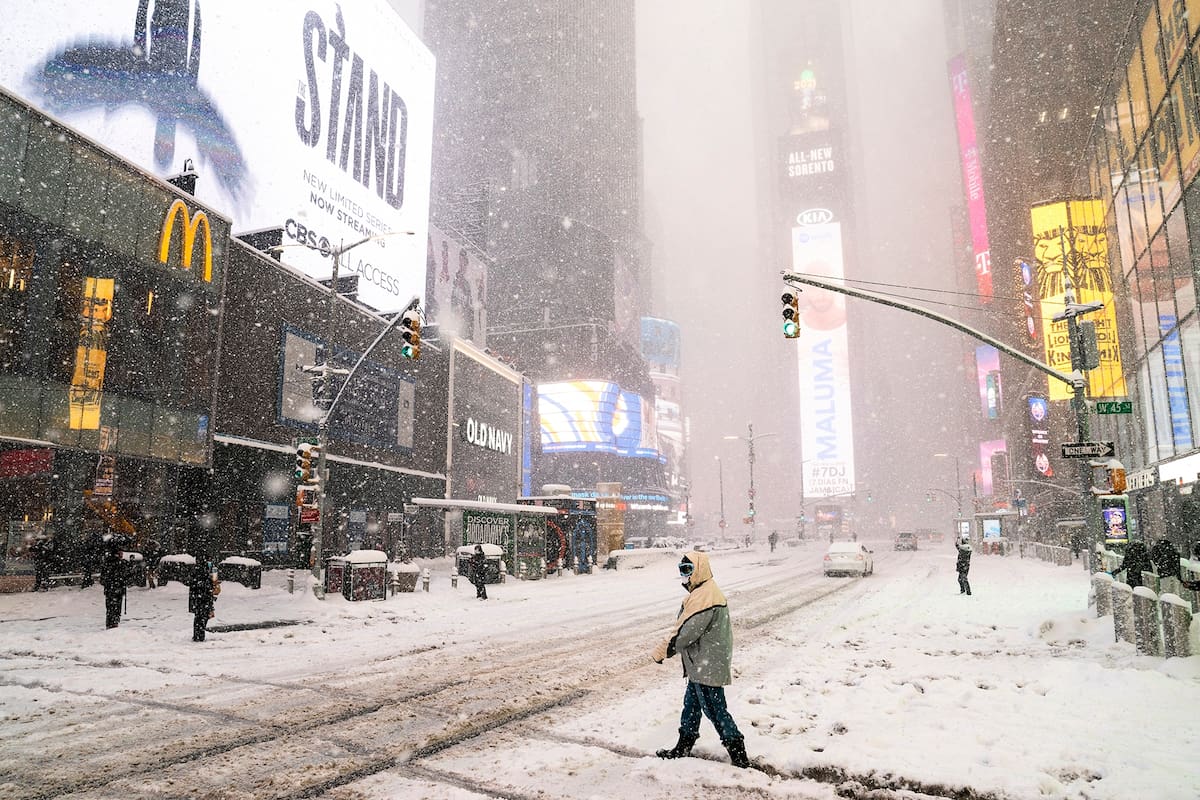 Nieve en Nueva York