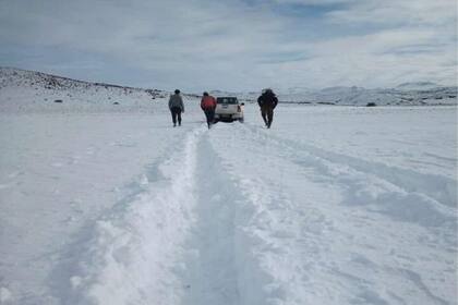 Una nevada copiosa seguida de una helada complica la vida y el trabajo de los productores del sur de Río Negro