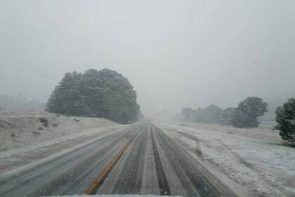 Nieve en Sierra de la Ventana.