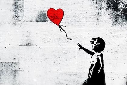 "Niña con globo" es una de las obras más famosas del artista