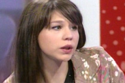 Nina Oertlinger, la primera mujer de Daniel Osvaldo, en su visita a Intrusos en 2012