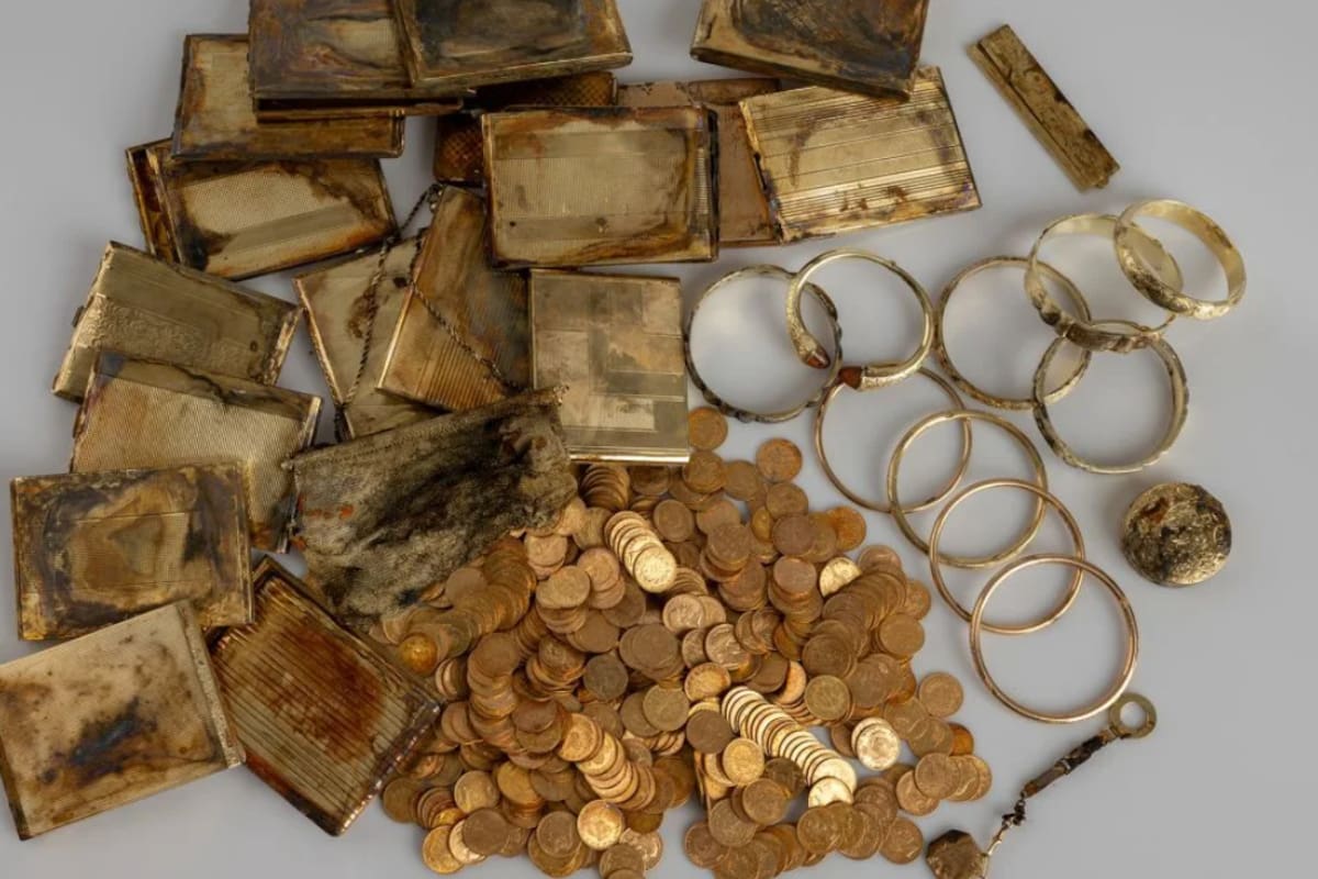 Ninguna de las monedas es de la zona, lo que desconcertó a los conservadores del museo (Foto: Gentileza Museo de Bohemia Oriental)