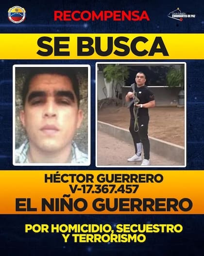 "Niño Guerrero" era buscado por múltiples países de América. Foto: Ministerio del Poder Popular para Relaciones Interiores de Venezuela