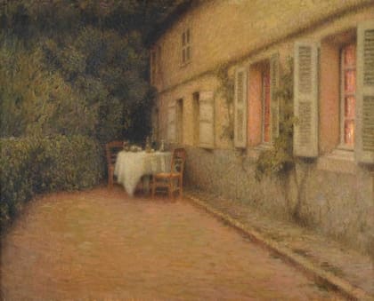 La mesa de Gerberoy, Henri Le Sidaner