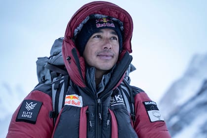 Nims Purja, antes del ascenso de invierno en K2, Pakistán, el 5 de enero de 2021