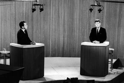 Nixon y Kennedy, en el primer debate