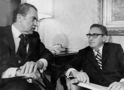 Nixon y Kissinger, durante el mandato del republicano