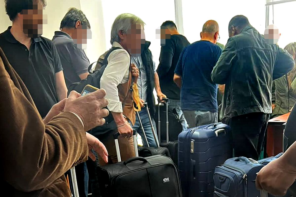 No es Aeroparque, sino una oficina sobre Avenida del Libertador