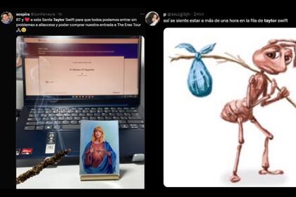 No faltaron los memes sobre la venta de entradas para Taylor Swift (Captura Twitter)
