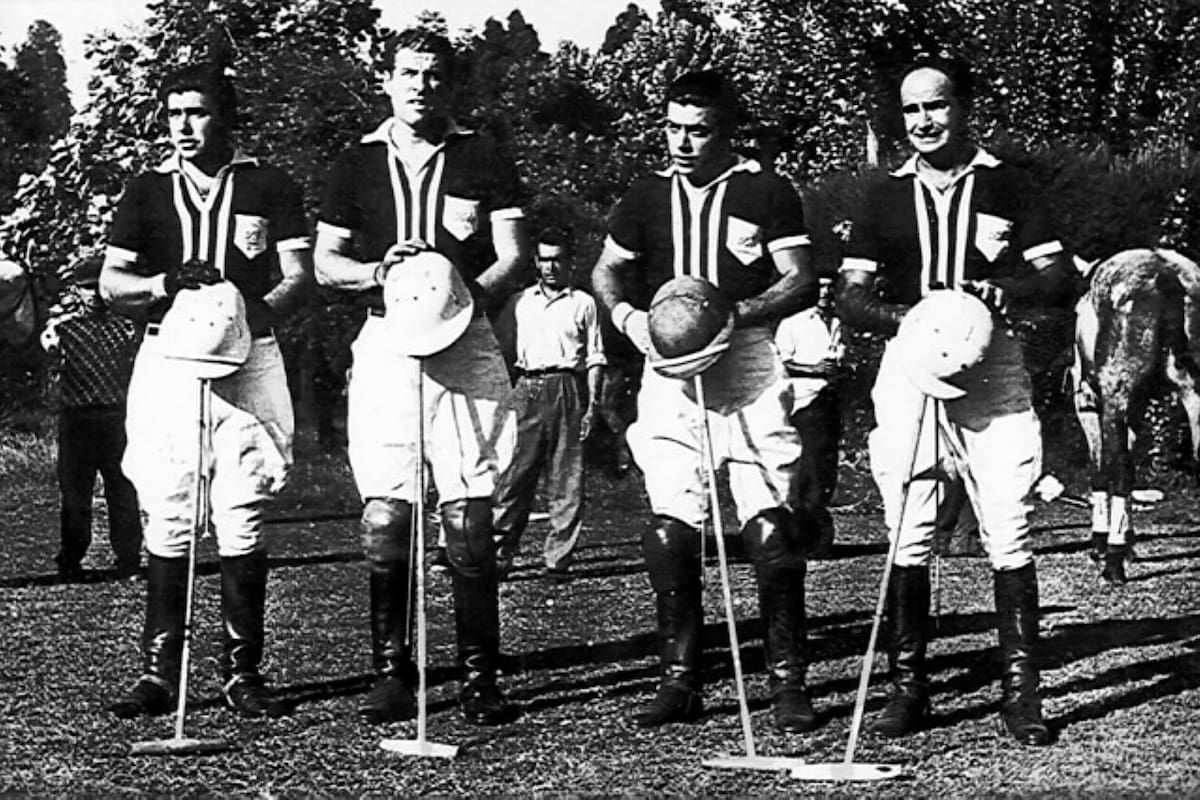 Juan Carlos Harriott (h.), Horacio A. Heguy, Horacio S. Heguy, Horacio Heguy (h.) y Gonzalo Heguy. Indios-Chapaleufú en el Abierto de Los Indios y Tortugas (1983)