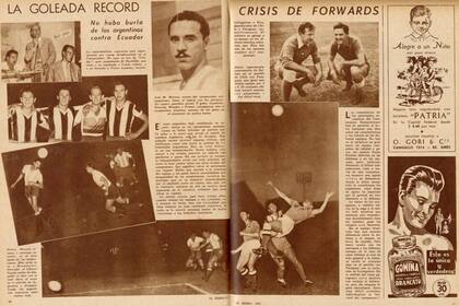 "No hubo burla de los argentinos contra Ecuador", destaca la revista El Gráfico, tras el histórico 12 a 0 albiceleste en el Sudamericano de 1942 (Gentileza Revista El Gráfico)