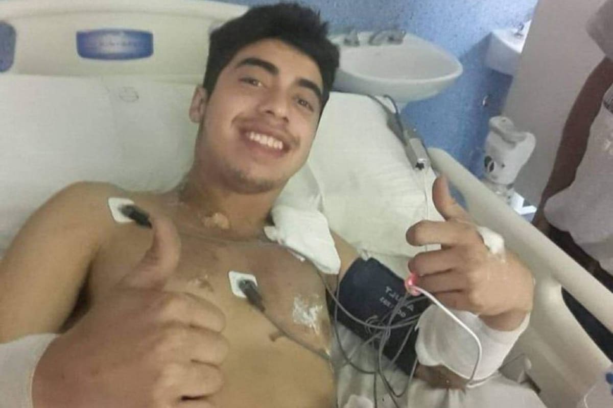 “No recuerdo nada de lo que pasó”. Habló el joven al que se le cayó un rayo en el cuerpo