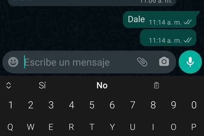 No se puede enviar un chat que sea sólo un espacio, pero sí insertar un caracter invisible y así enviar un mensaje vacío