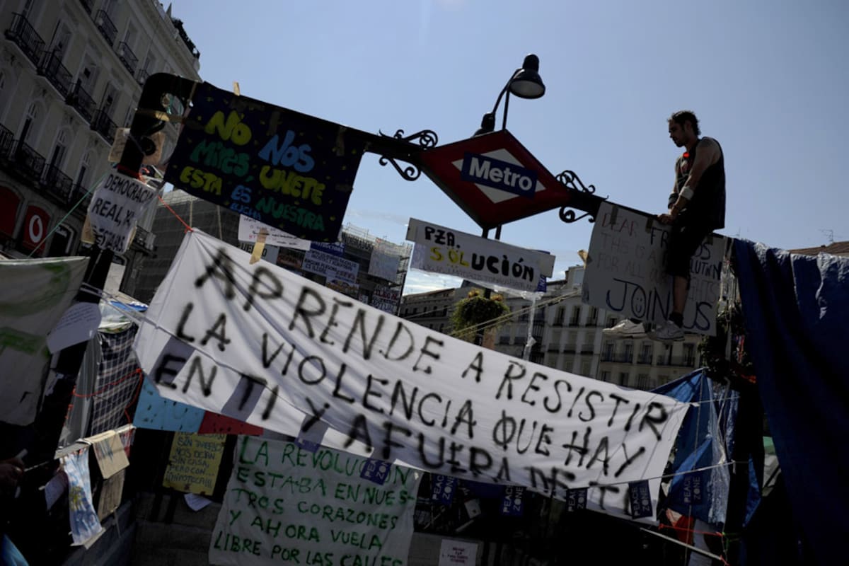 "No soy antisistema, el sistema está en contra mío" es uno de los slogans de los Indignados