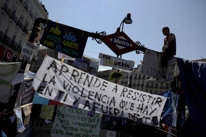 "No soy antisistema, el sistema está en contra mío" es uno de los slogans de los Indignados